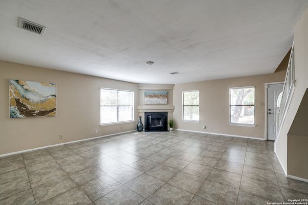 Empty room, Fireplace, Interior