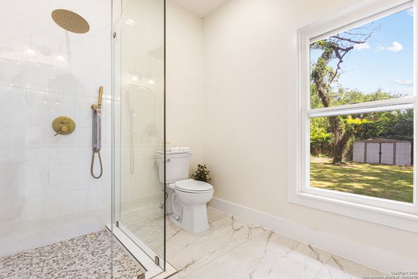 Bathroom, Glass Shower, Interior, Marble