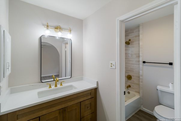 Bathroom, Interior, Wood Texture Flooring