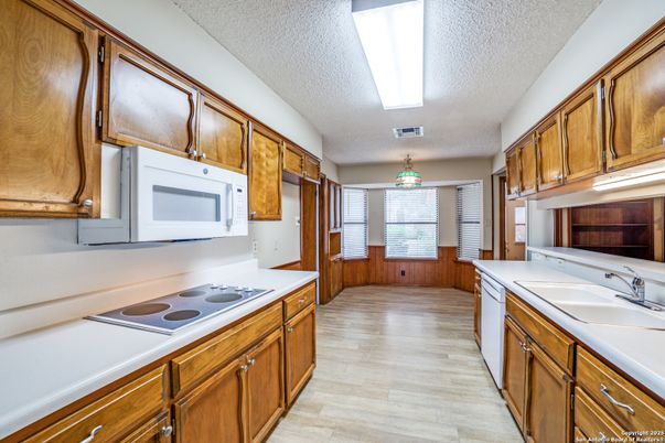Interior, Kitchen, Wood Texture Flooring