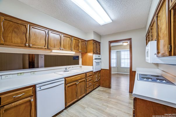 Interior, Kitchen, Wood Texture Flooring