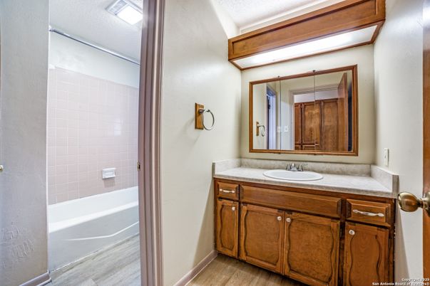 Bathroom, Interior, Wood Texture Flooring