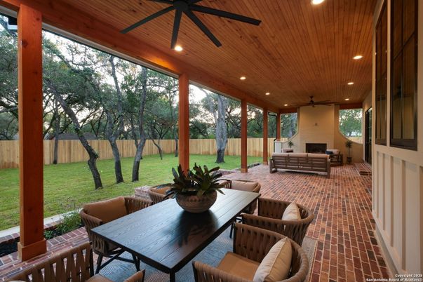 Backyard, Exterior, Fireplace