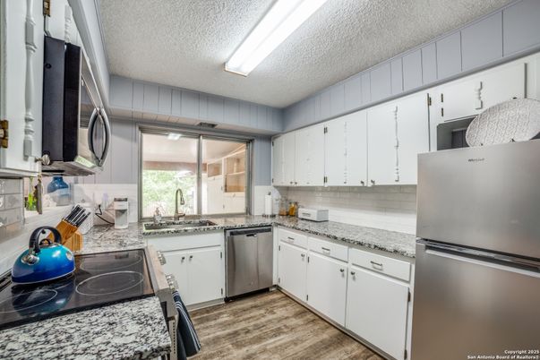 Interior, Kitchen, Wood Texture Flooring