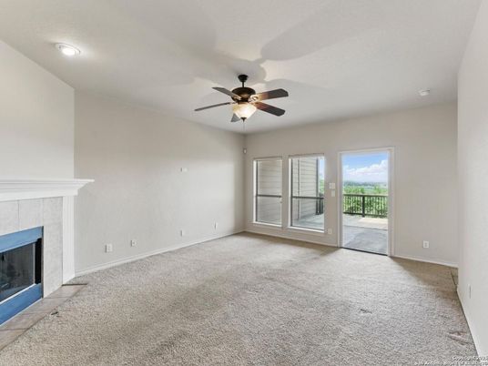 Empty room, Fireplace, Interior