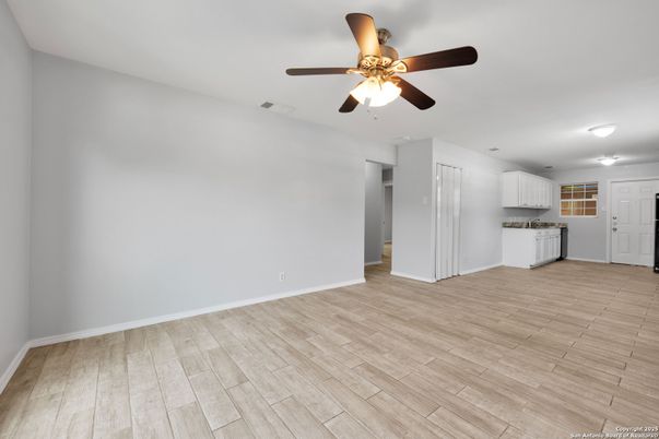 Empty room, Interior, Kitchen, Wood Texture Flooring