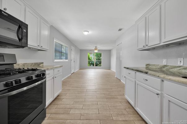Interior, Kitchen, Wood Texture Flooring
