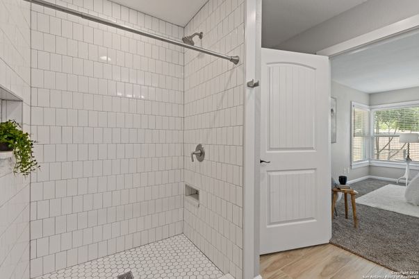 Bathroom, Interior, Wood Texture Flooring