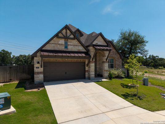 Attached, Exterior, Facade, Brick Facade, Tudor Revival
