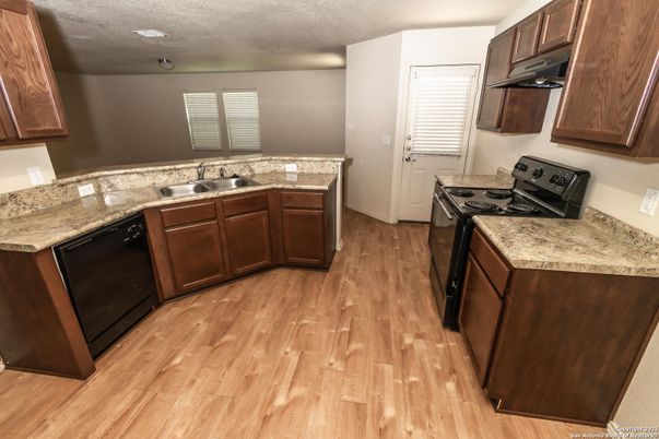Interior, Kitchen, Wood Texture Flooring