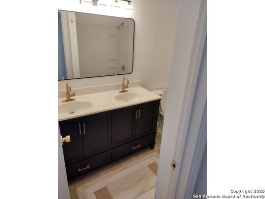 Bathroom, Dual Sink Vanities, Interior, Wood Texture Flooring