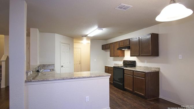 Interior, Kitchen, Wood Texture Flooring