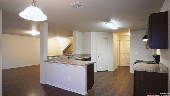 Interior, Kitchen, Wood Texture Flooring