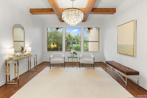 Chandelier, Interior, Wooden Beams, Wood Texture Flooring