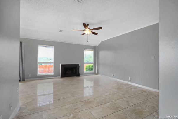 Empty room, Fireplace, Interior