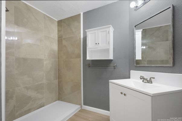 Bathroom, Interior, Wood Texture Flooring