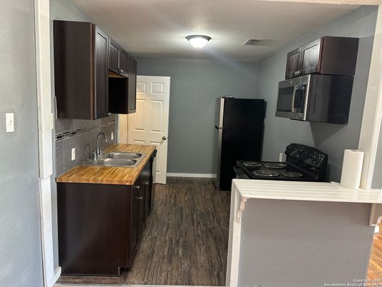 Interior, Kitchen, Wood Texture Flooring