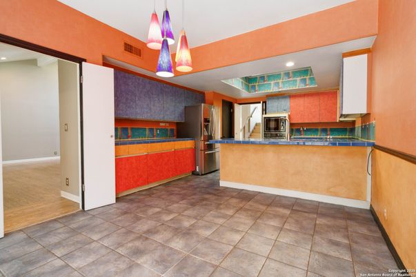 Interior, Kitchen, Pendant Lights, Recessed Lighting, Stainless Steel Appliances
