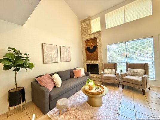 Fireplace, Interior, Living room, Stone Walls