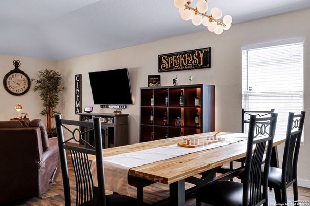 Dining room, Interior, Wood Texture Flooring