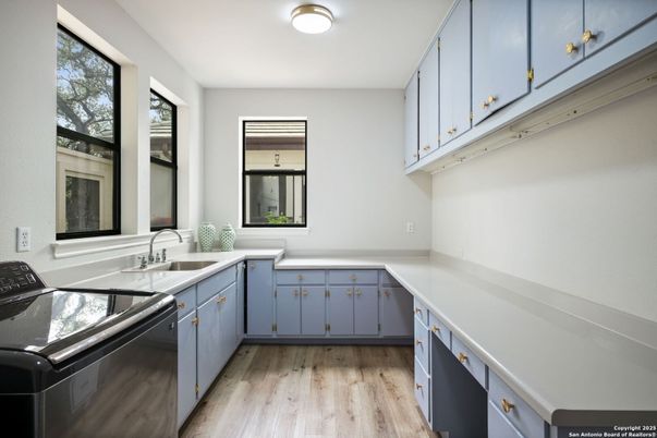 Interior, Kitchen, Wood Texture Flooring