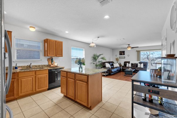 Interior, Kitchen, Living room, Recessed Lighting