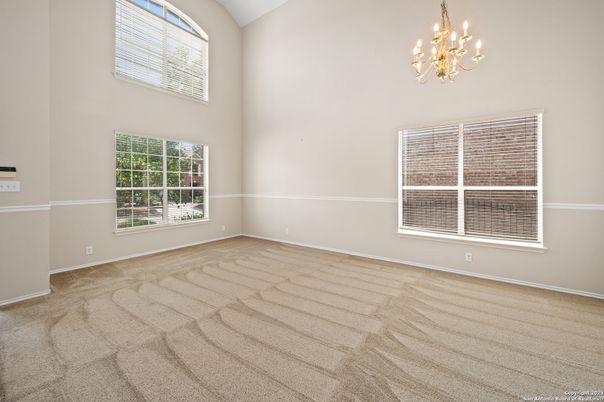 Chandelier, Empty room, Interior