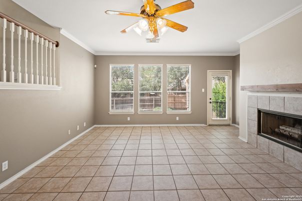 Empty room, Fireplace, Interior