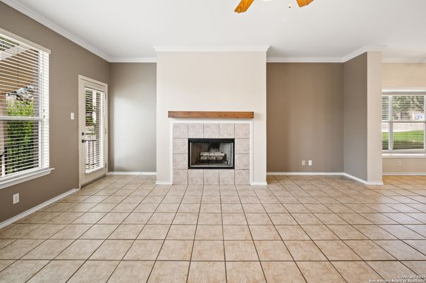 Empty room, Fireplace, Interior