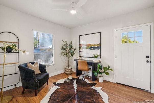 Home Office, Interior, Wood Texture Flooring