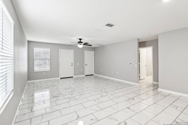 Empty room, Interior, Marble, Recessed Lighting