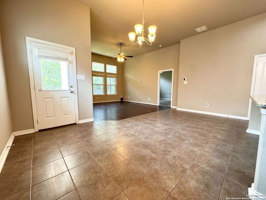 Chandelier, Empty room, Interior, Wood Texture Flooring