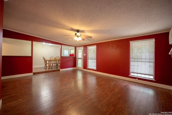 Dining room, Empty room, Interior, Wood Texture Flooring