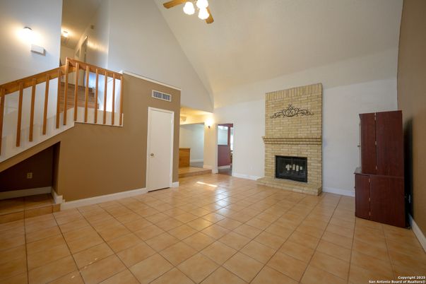 Empty room, Fireplace, Interior