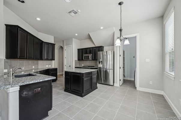 Interior, Kitchen, Pendant Lights, Recessed Lighting, Stainless Steel Appliances