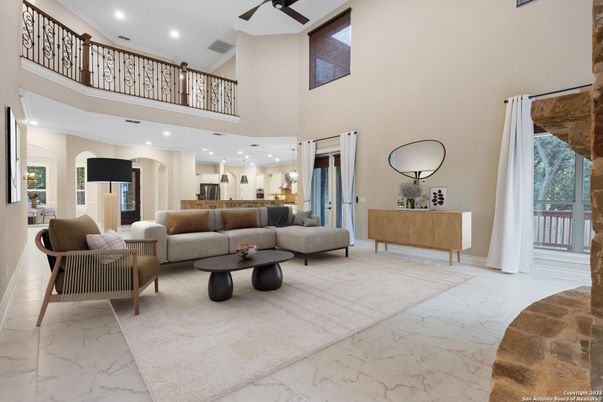 Interior, Living room, Marble, Recessed Lighting