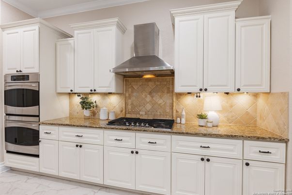 Interior, Kitchen, Marble, Stainless Steel Appliances