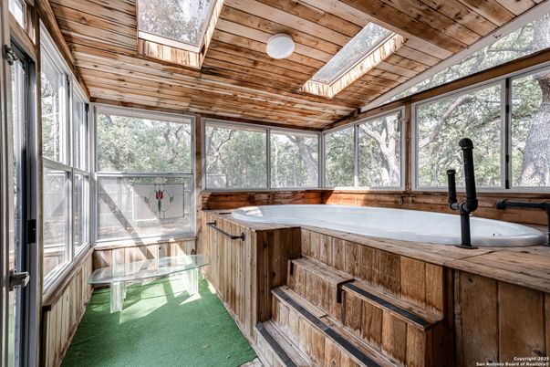 Hot Tub, Interior, Sun Room, Wooden Ceilings, Wooden Walls