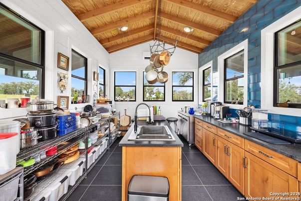 Interior, Kitchen, Stainless Steel Appliances, Wooden Beams, Wooden Ceilings