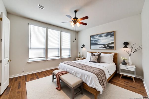 Bedroom, Interior, Wood Texture Flooring