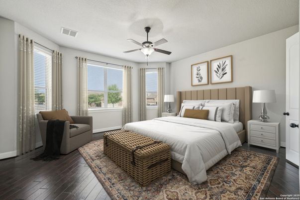 Bedroom, Interior, Wood Texture Flooring