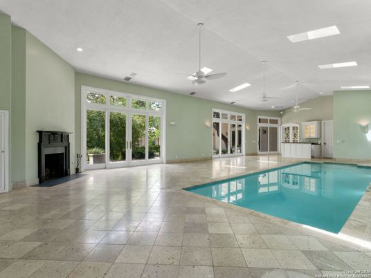 Fireplace, Interior, Pool, Recessed Lighting