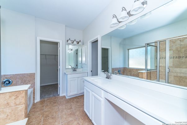 Bathroom, Dual Sink Vanities, Glass Shower, Interior