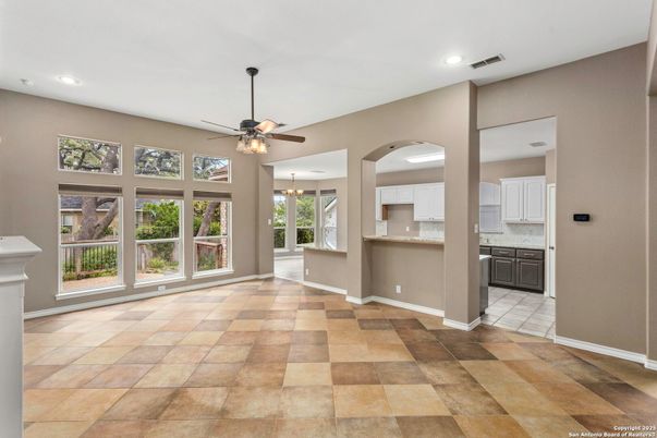 Empty room, Interior, Kitchen, Recessed Lighting