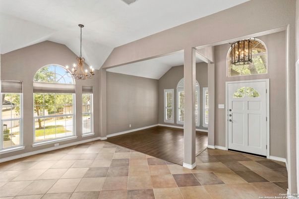 Chandelier, Empty room, Interior, Wood Texture Flooring