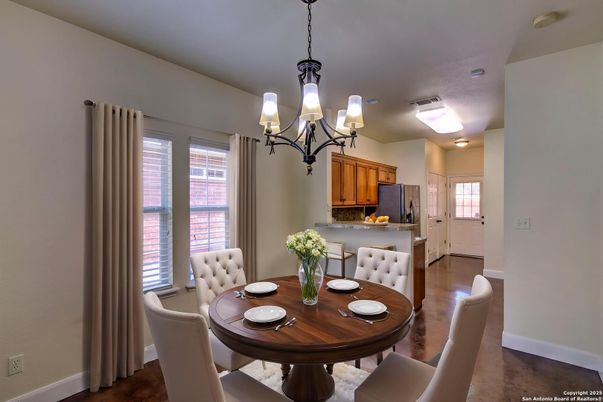 Chandelier, Dining room, Interior, Kitchen, Wood Texture Flooring