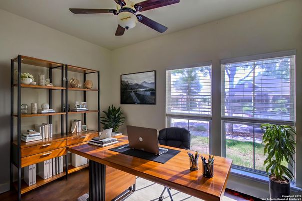 Home Office, Interior, Wood Texture Flooring