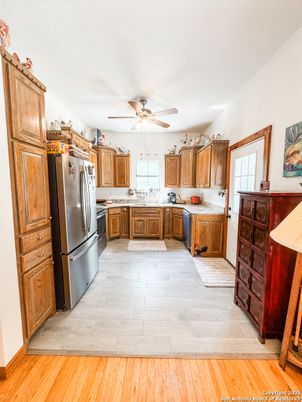 Interior, Kitchen, Wood Texture Flooring