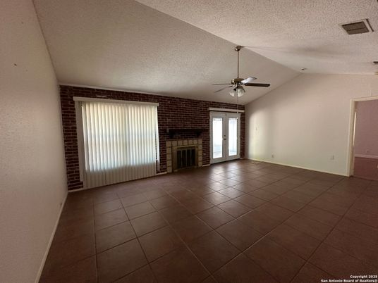 Empty room, Fireplace, Interior, Stone Walls