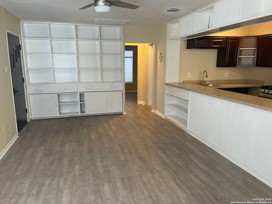 Interior, Kitchen, Wood Texture Flooring